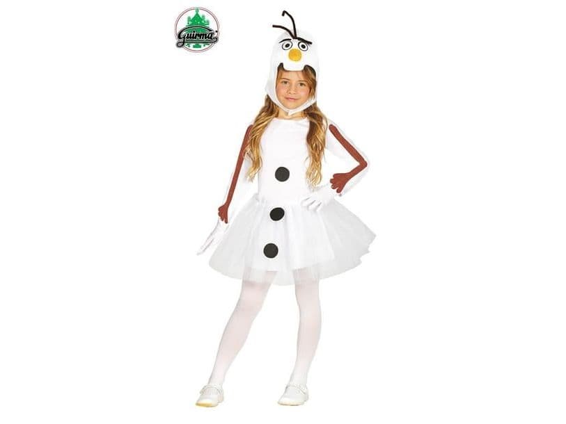 Snemand kostume, pige