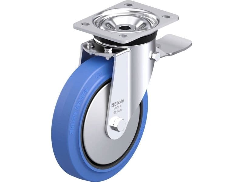 Blickle 851314 LK-POEV 200KAD-ST-SB-FA Styrehjul i stål Hjuldiameter: 200 mm Bæreevne (maks.): 500 kg 1 stk