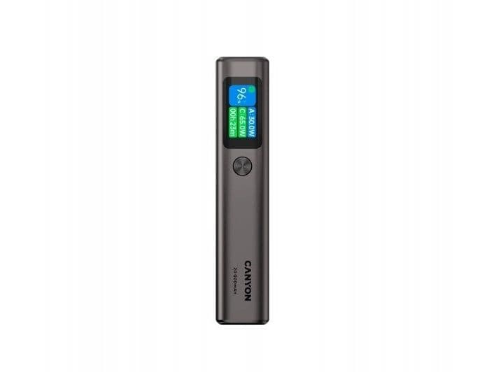 CANYON Strømforsyning OnPower 230 TFT 20000 mAh PD130W mørkegrå