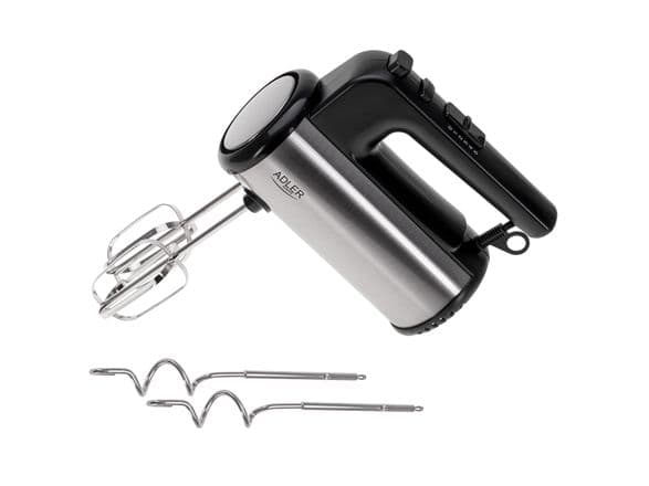 Plakiklis Adler Hand mixer | AD 4232 | Hand Mixer | 900 W | Greičių skaičius 5 | Turbo mode | Juodas/Stainless Steel