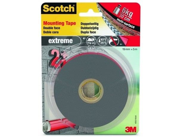3M PT1100-1950-P, Monterings tape, Sort, Rød, 5 m, Utendørs, 13 kg, -40 °C