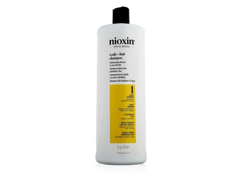 Nioxin Niox Sys 1 Cleanser Shampoo 1000 ml rensende sjampo for fint, naturlig hår (lett hårtynning)