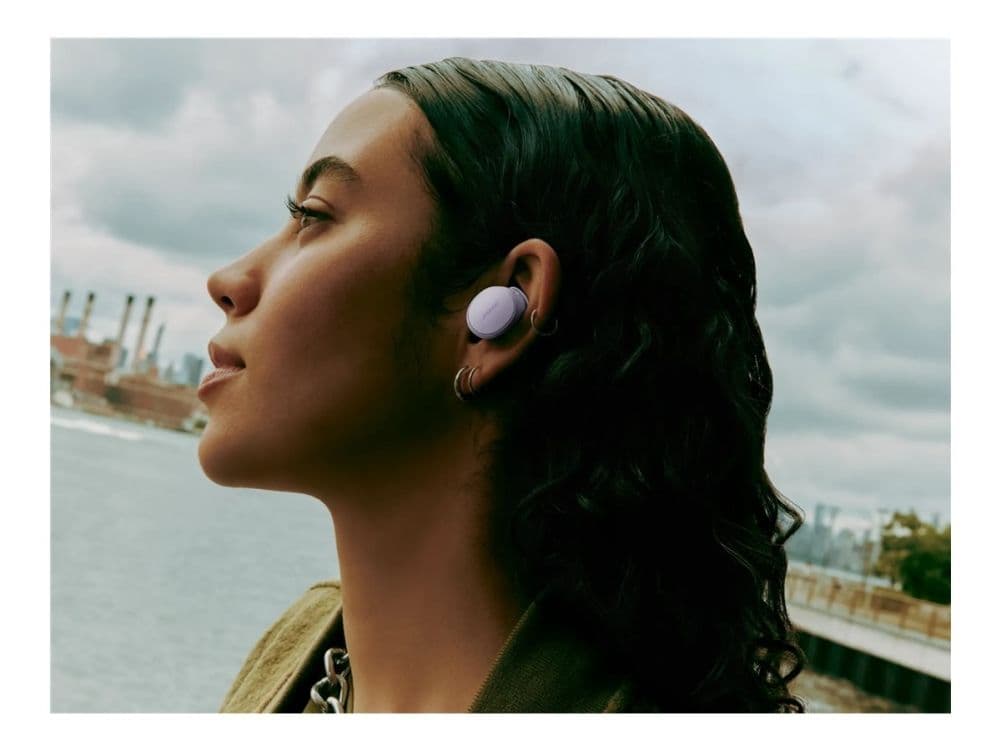 Bose QuietComfort - True wireless-hodetelefoner med mikrofon - i øret - Bluetooth - aktiv støydemping - kjølt lilla