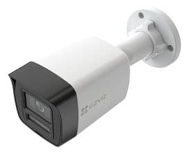 EZVIZ H3K PoE 4K, IP-sikkerhetskamera, Utendørs, Koblet med ledninger (ikke trådløs), Vegg, Sort, Hvit, Kule (form)