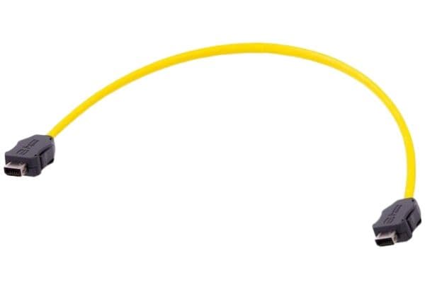 Harting 33 48 010 1804 100, 10 m, HARTING ix / HARTING ix, Hankjønn, Gult, Polyuretan (PU), 26/27