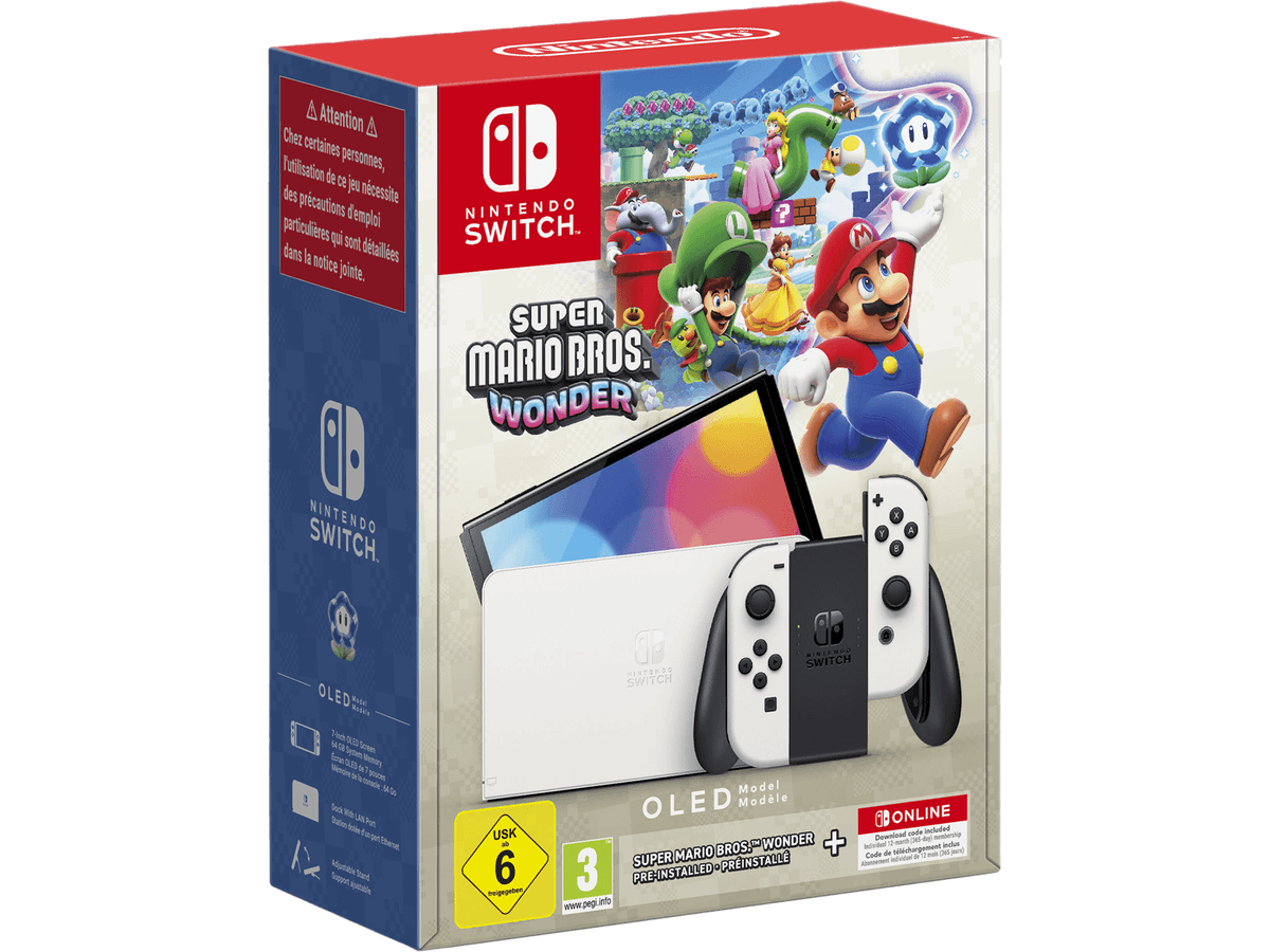 Nintendo Switch OLED med Mario Wonder - GamingButikken