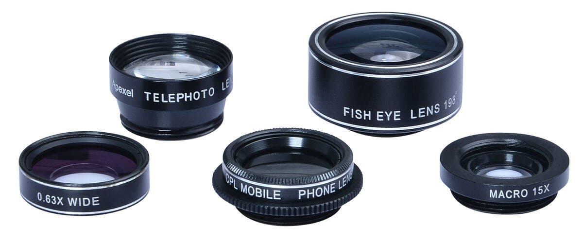 Linser til mobilkamera, 5-i-1