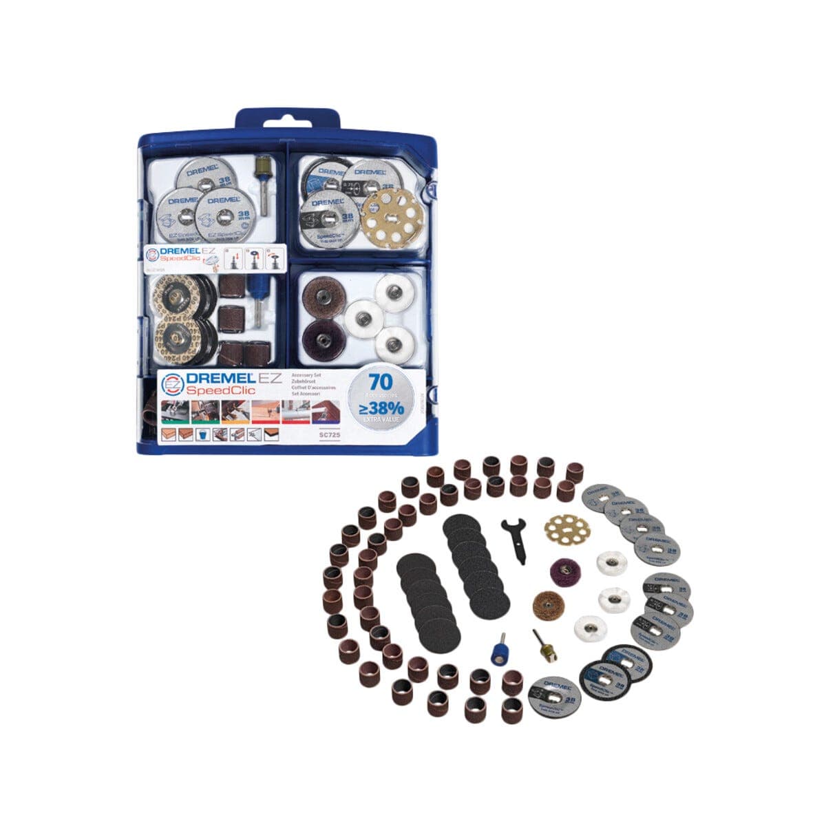 Dremel SC725 tilbehørsett universal 70 deler