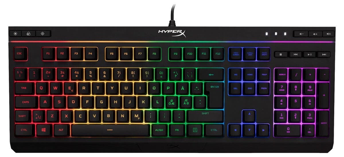 HyperX Alloy Core RGB, gaming-tastatur (nordisk layout)
