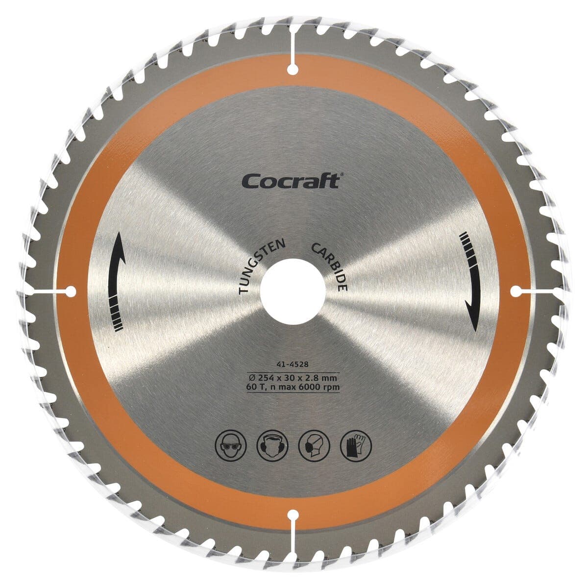 Cocraft sagblad 254 x 30 x 2,8 mm, 60T