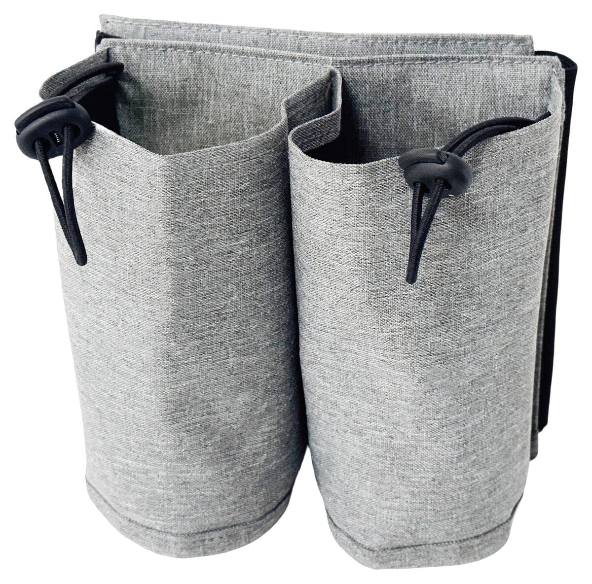 Flaskeholder for koffert eller kabinkoffert, grå