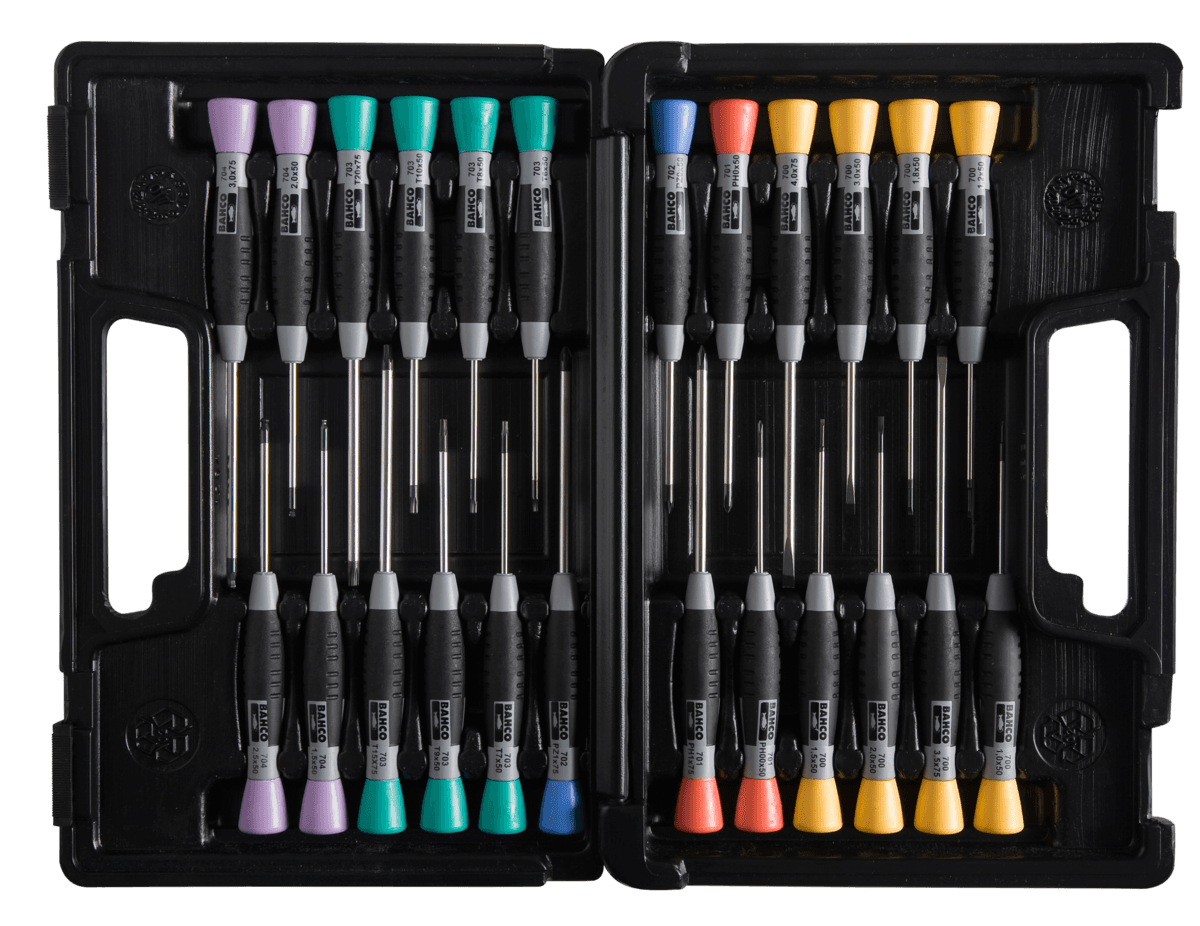 Bahco elektronikktrekkere, 24 deler