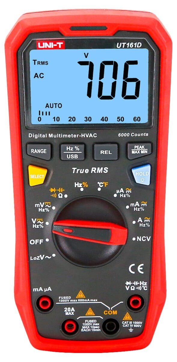 UNI-T UT161D multimeter digitalt True RMS 