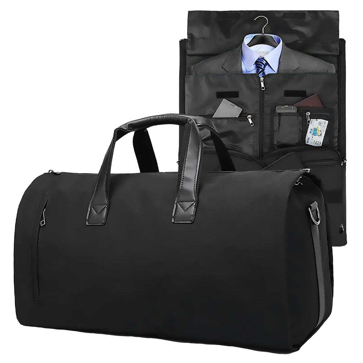 Dresspose herre og dame, duffelbag, svart