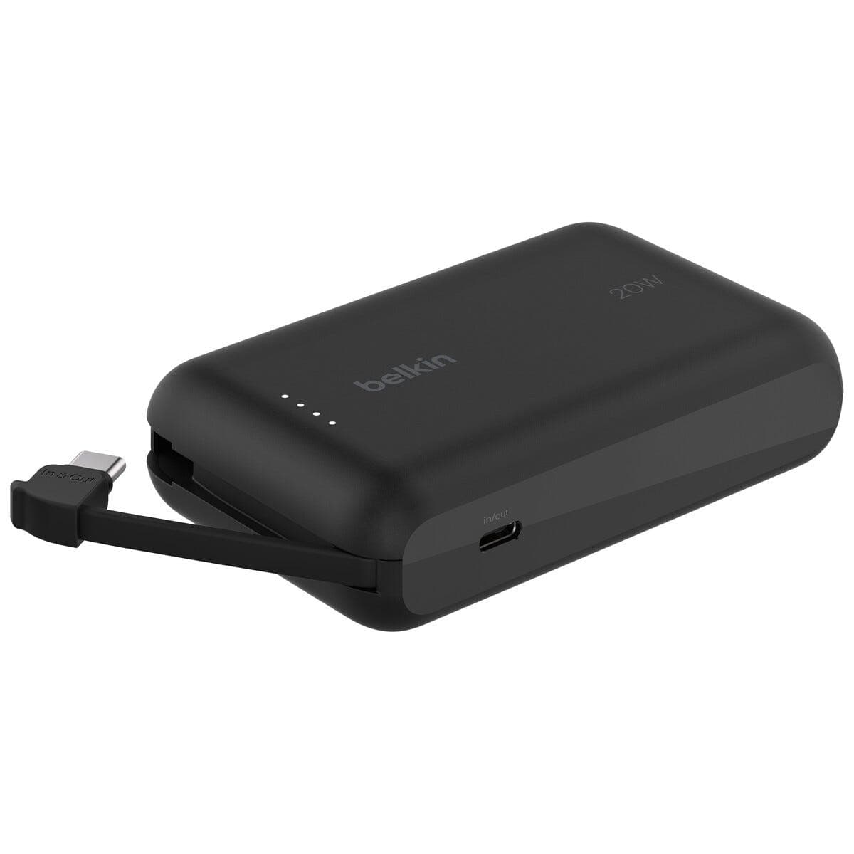 Belkin powerbank 10 000 mAh USB-C med kabel