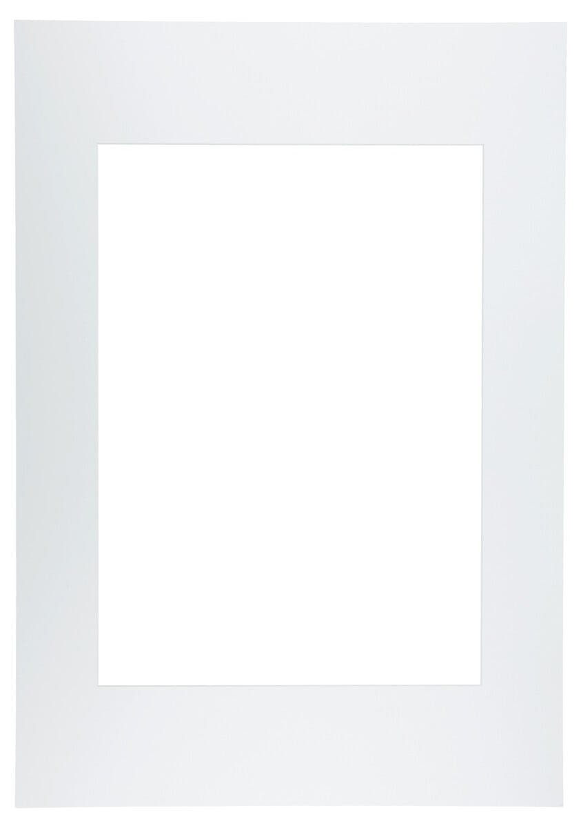 Passepartout 70 x 100 cm, kartong, hvit