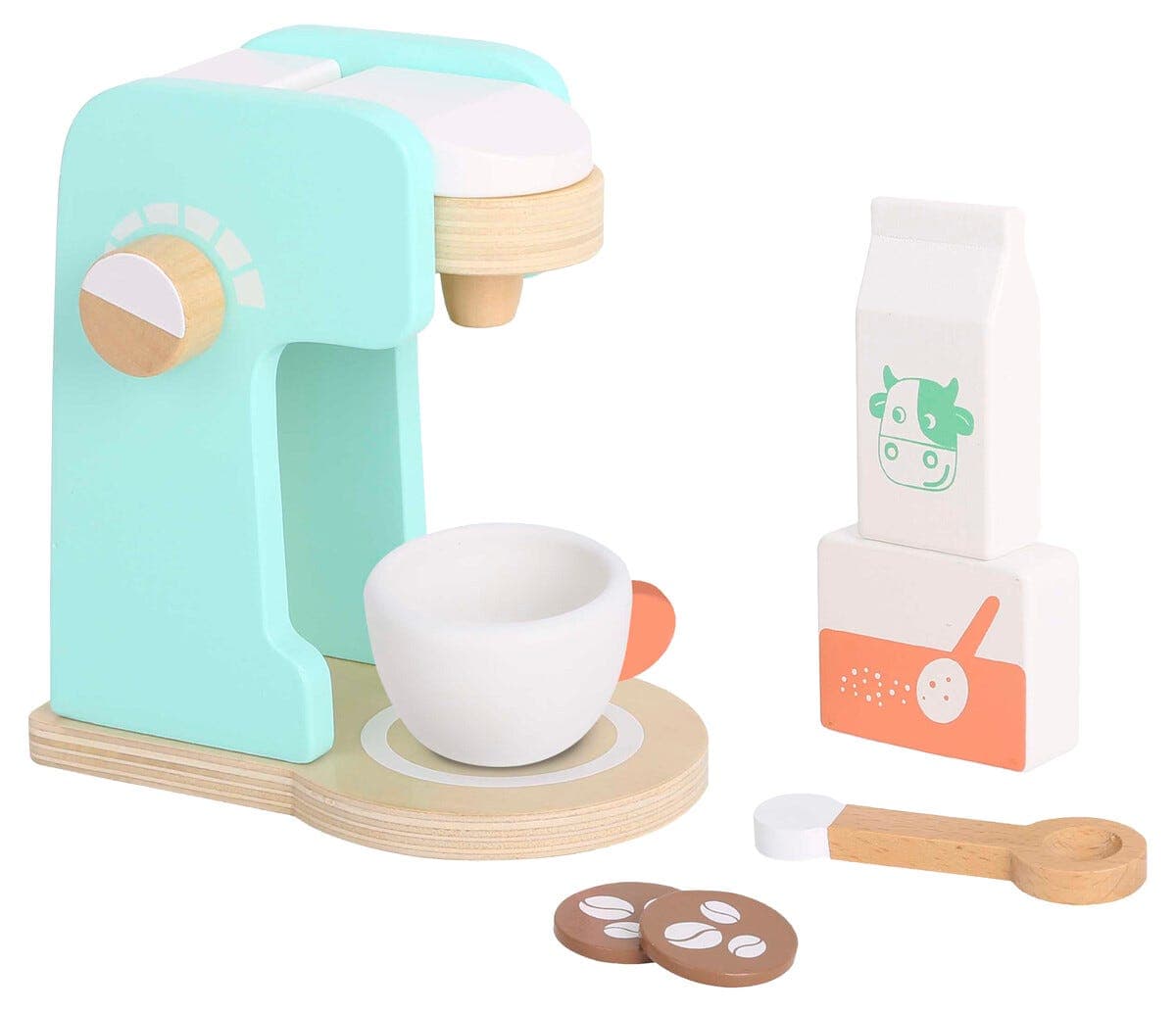 Lekekaffetrakter i tre, fra 3 år