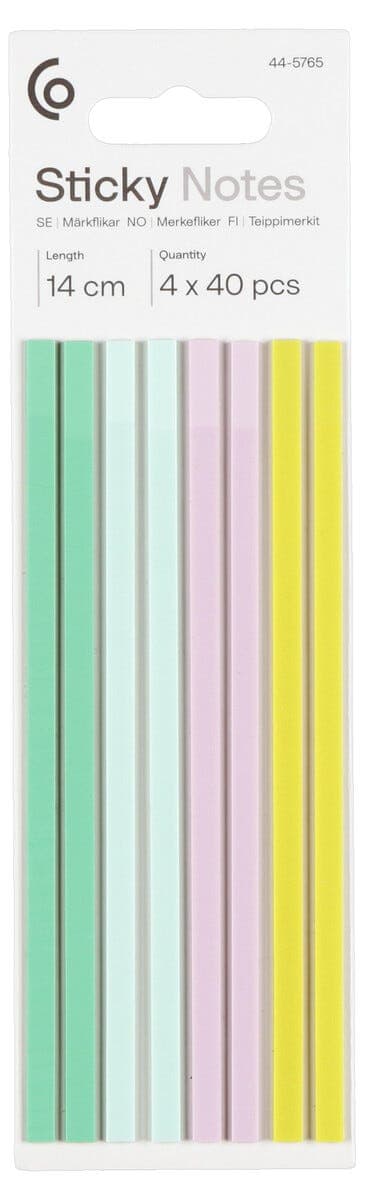 Gjennomsiktige merkefliker 20 cm, 4 × 40 ark