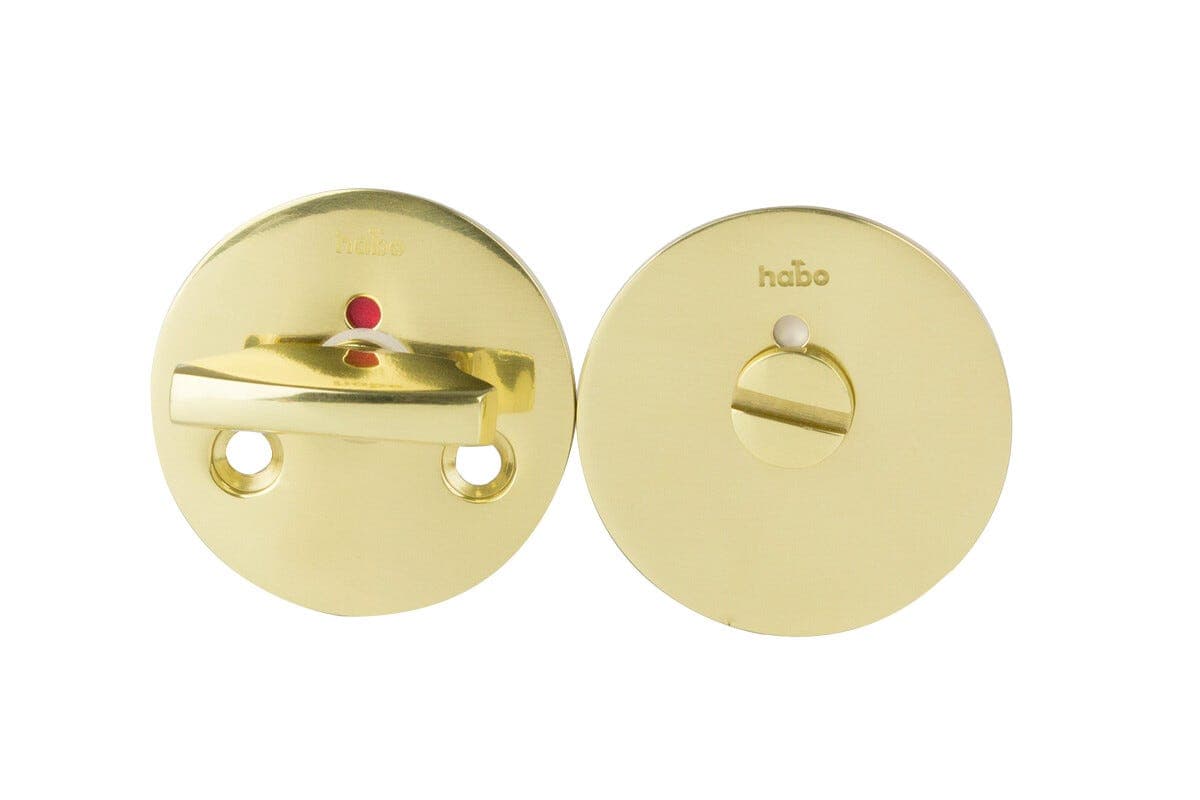 Habo F262 WC-beslag til dør, messing