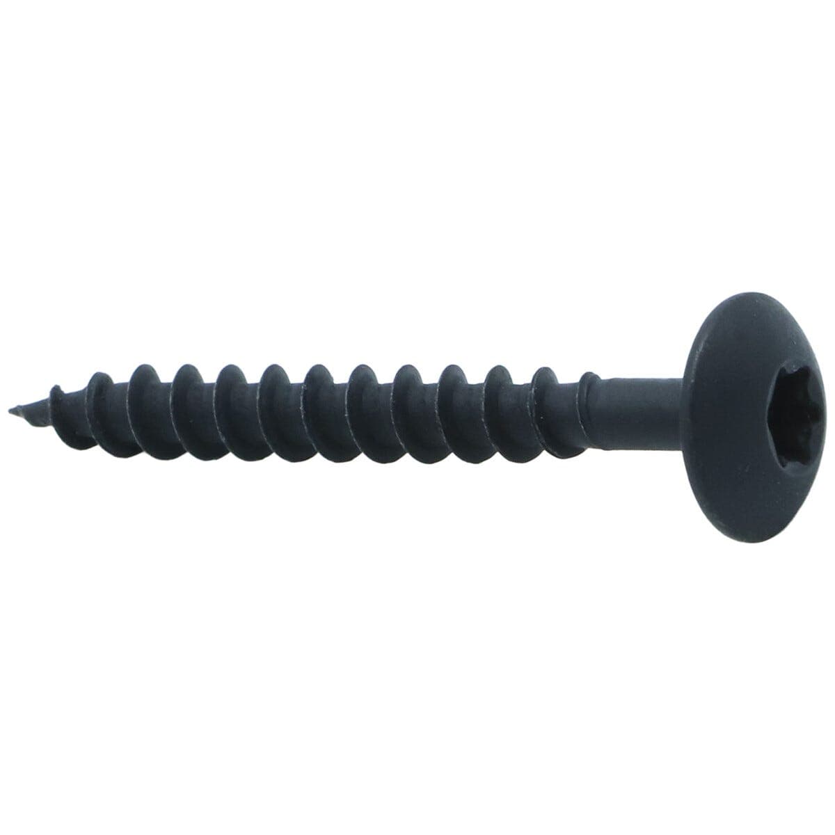 Heco monteringsskrue 4,0 x 33 mm innendørs, svart, 200-pakning