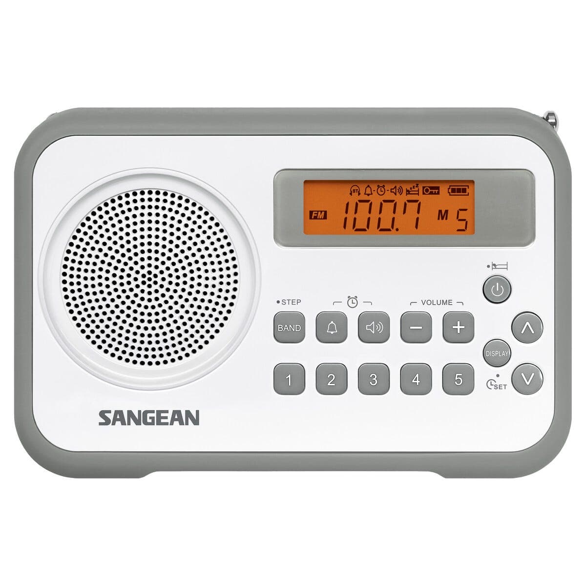 Sangean PR-D18 AM/FM-radio med klokkeradio