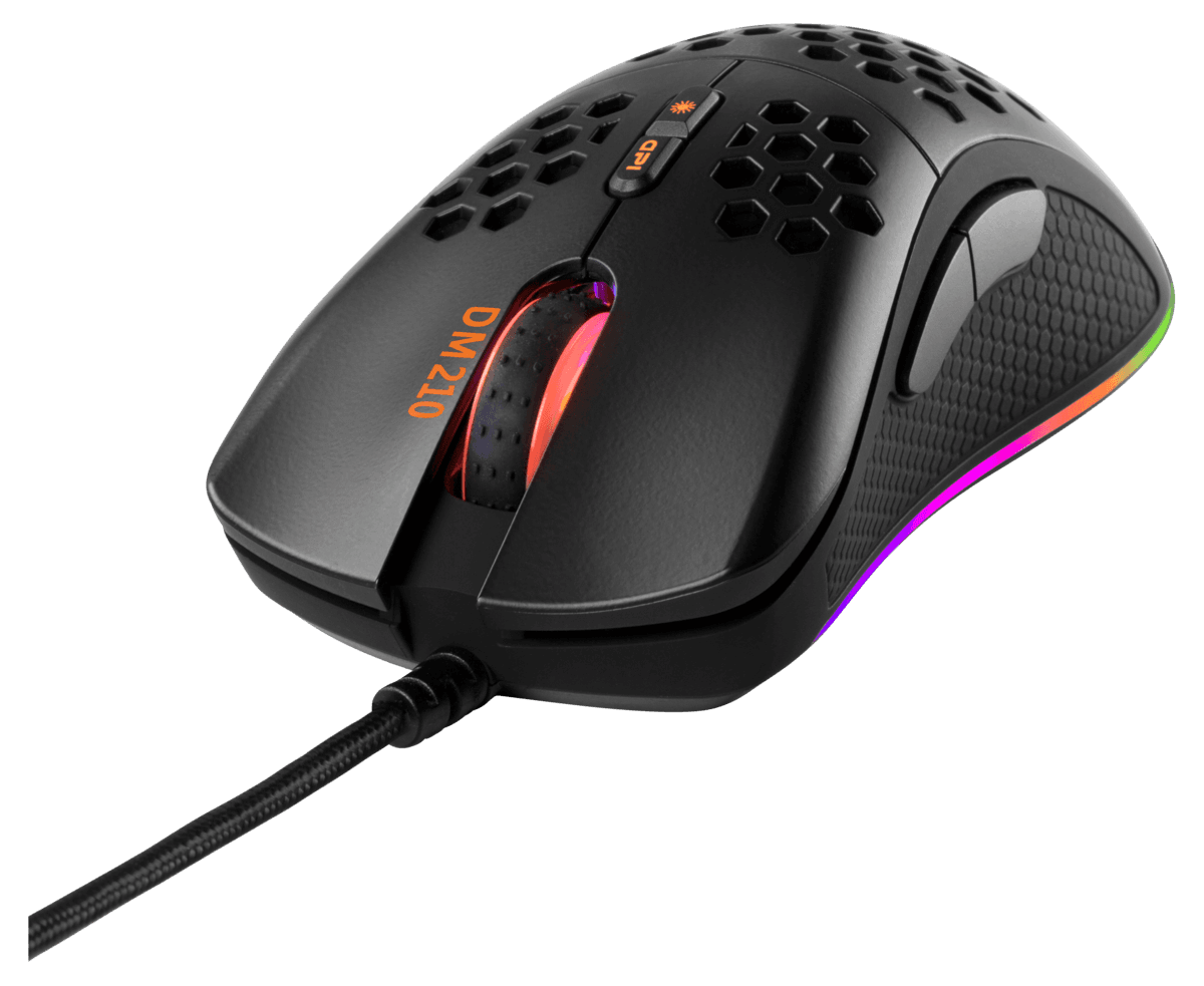 Deltaco Gaming GAM-108 ultralett gamingmus, RGB