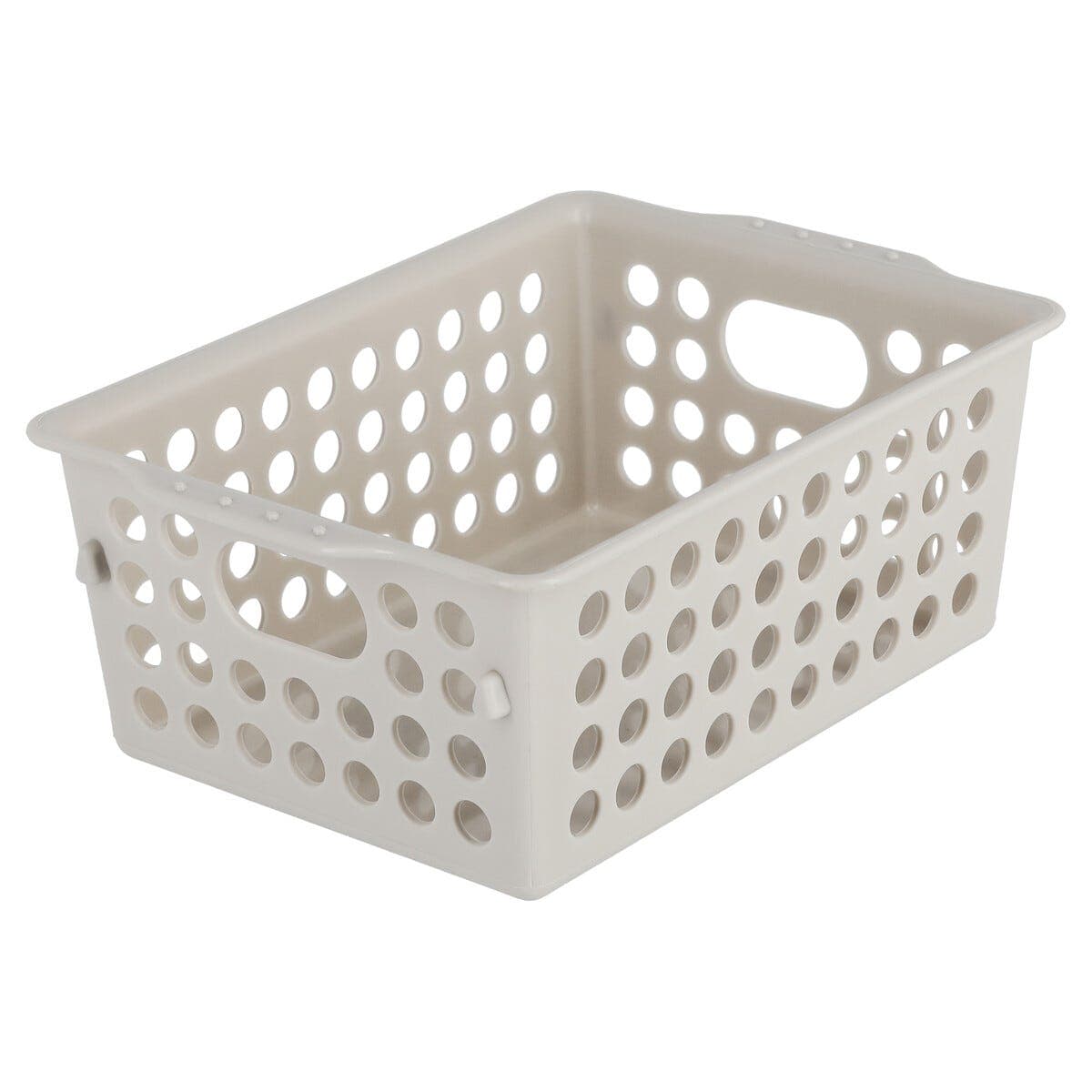 Oppbevaringskurver i plast med håndtak, 3-pakning