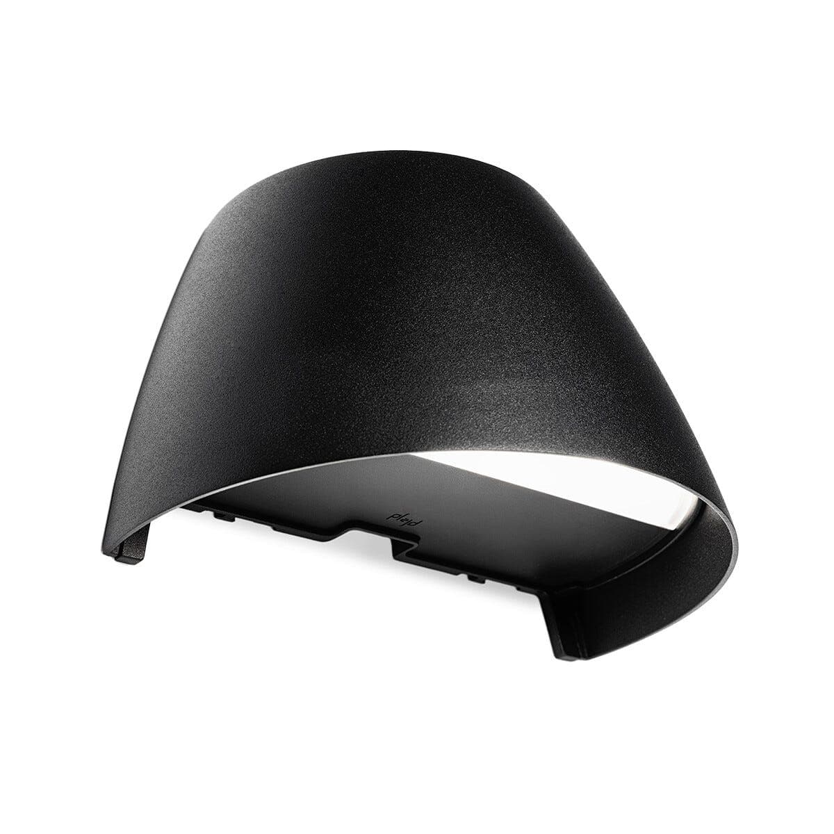 Plejd OUT-02 smart fasadebelysning ned svart vegglampe