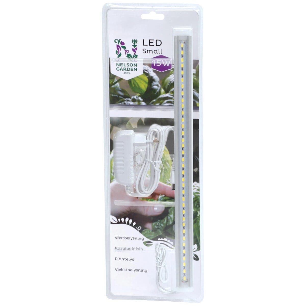 Nelson Garden plantelys LED-list innendørs, 39 cm
