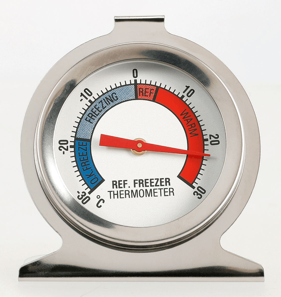 Kjøle- og frysetermometer rustfritt stål