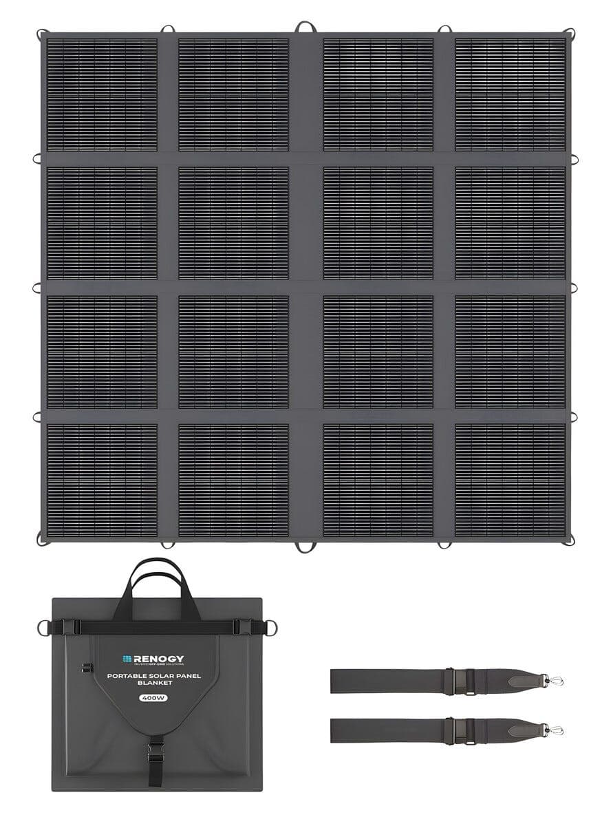 Renogy RSP400SB sammenleggbart og bærbart solcellepanel, 400 W