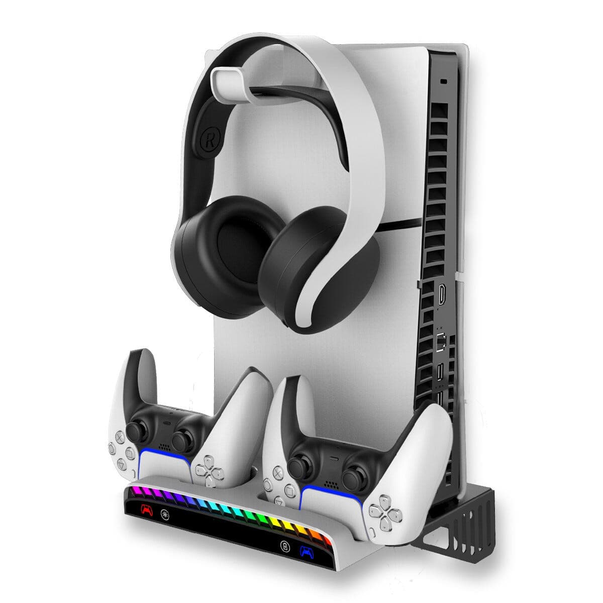 Exibel veggfeste PS5 med lading og RGB