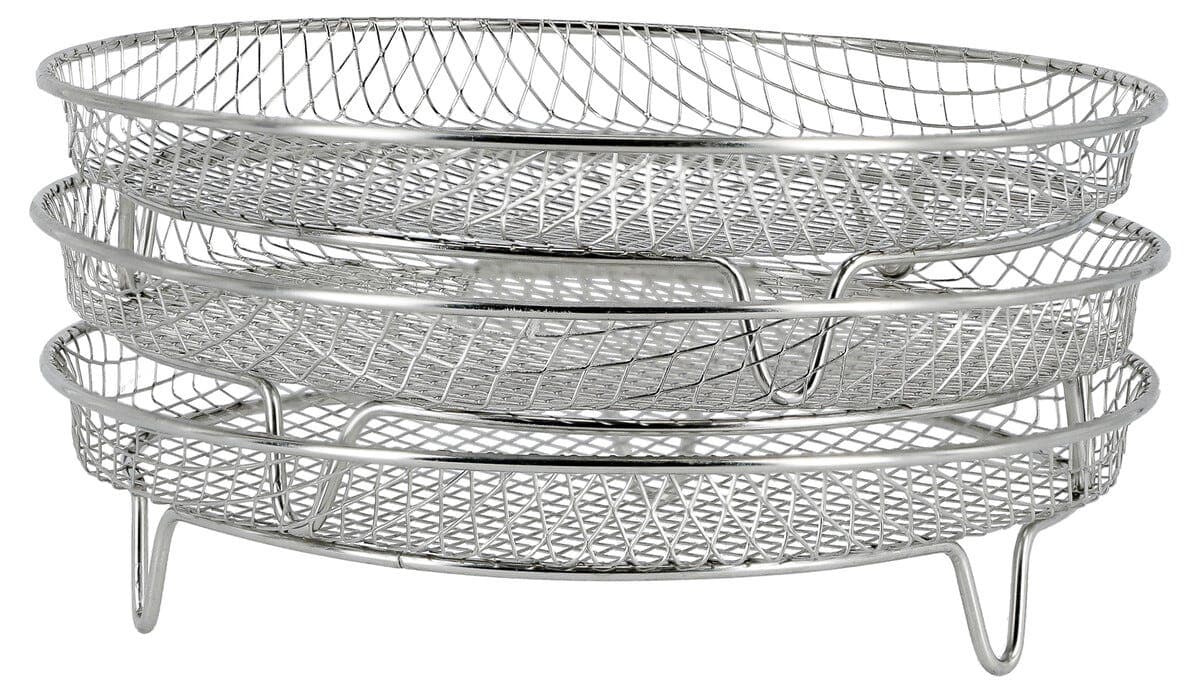 Rist til airfryer, 3 lag, Ø20 x 10 cm