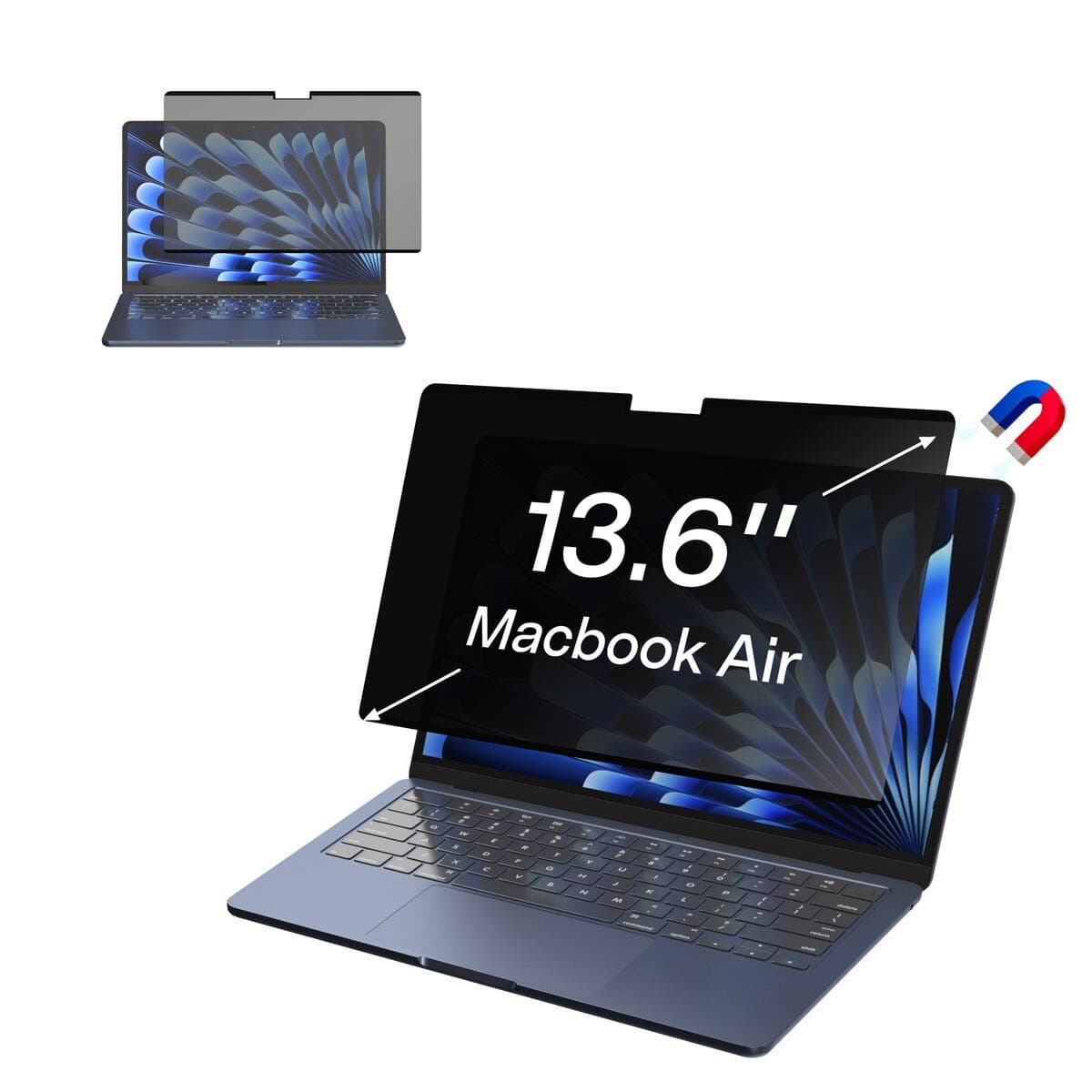 Personvernfilter MacBook Air 13,6 tommer, 2022-2024