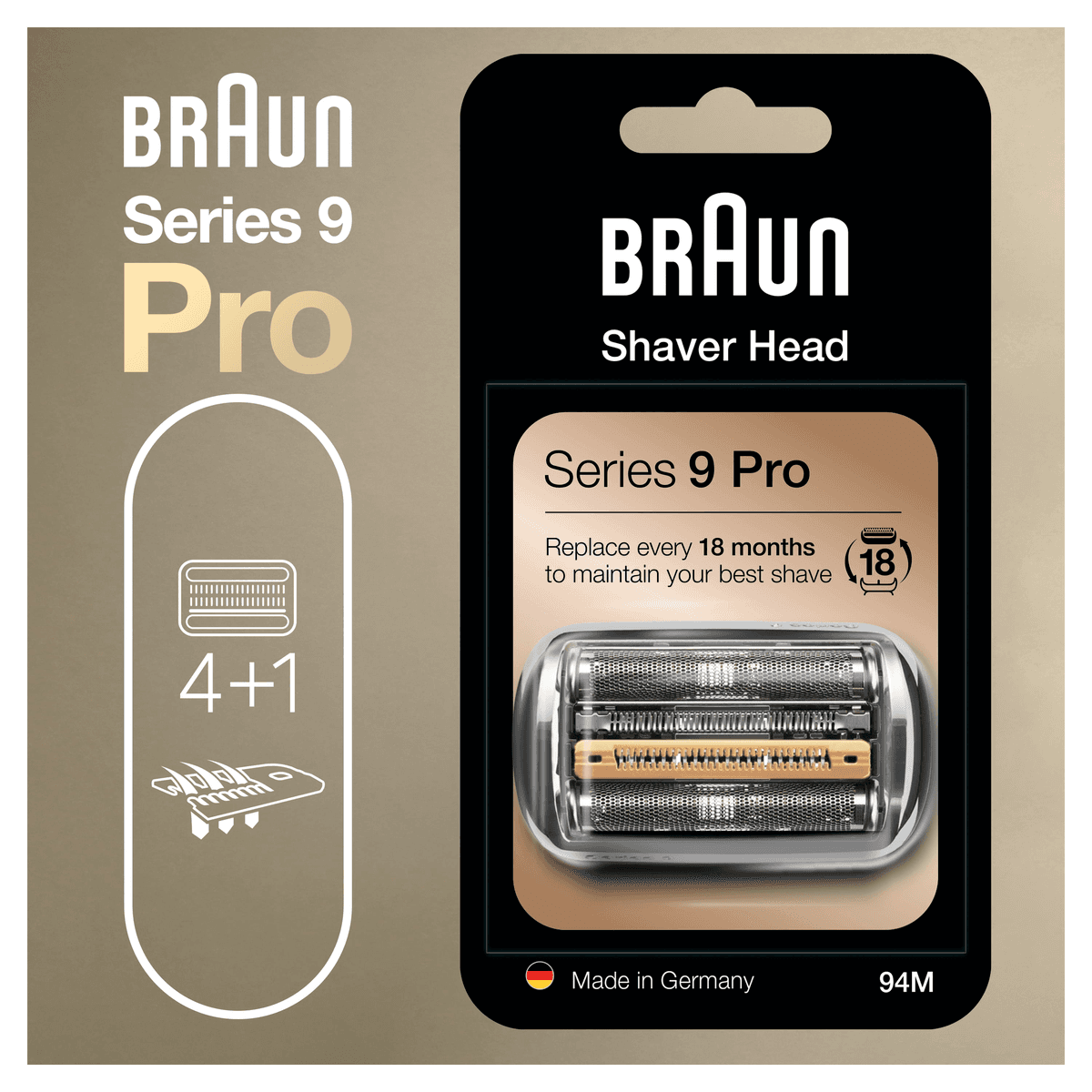 Braun 94M Series 9Pro, skjærehode silver