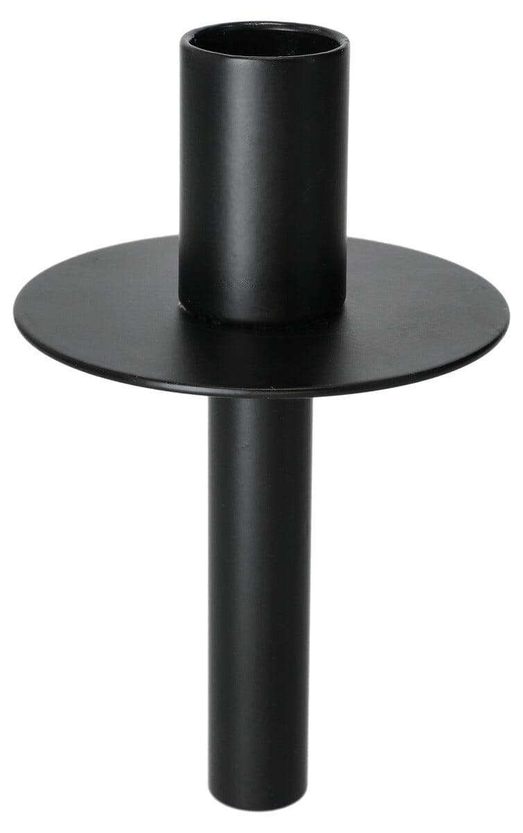 Stearinlysholder for flaske, svart