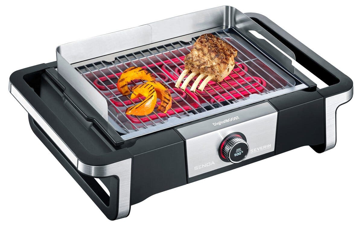 Severin Senoa DigitalBoost bærbar elektrisk grill, 3000 W