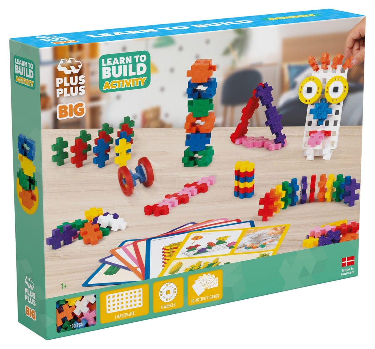 Plus-Plus BIG Learn to Build aktivitetssett, fra 2 år