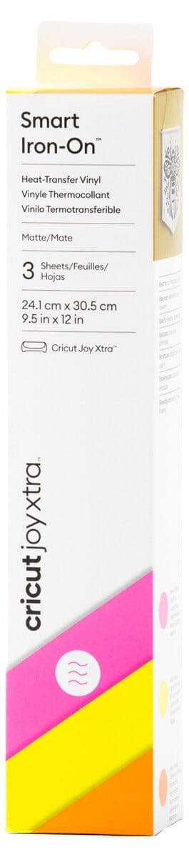 Cricut Smart Iron-On Vinyl Joy Xtra, Glowstick Sampler, 3-pakning