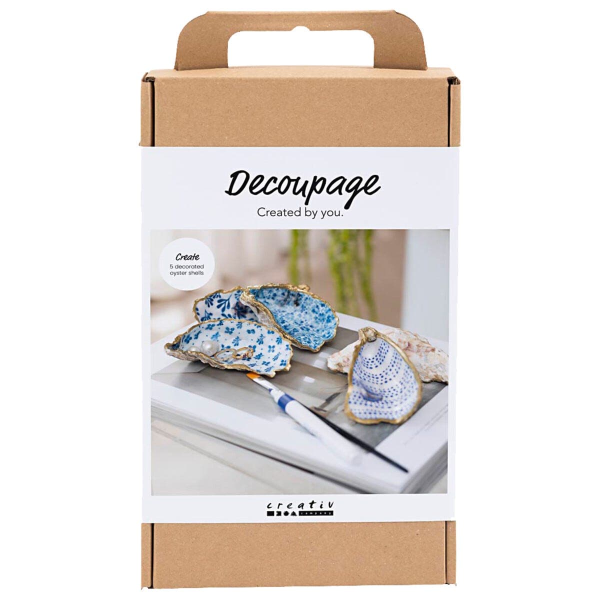 Creativ Company hobbysett decoupage østersskall