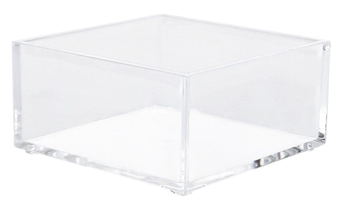 Stabelbar boks i gjennomsiktig plast
