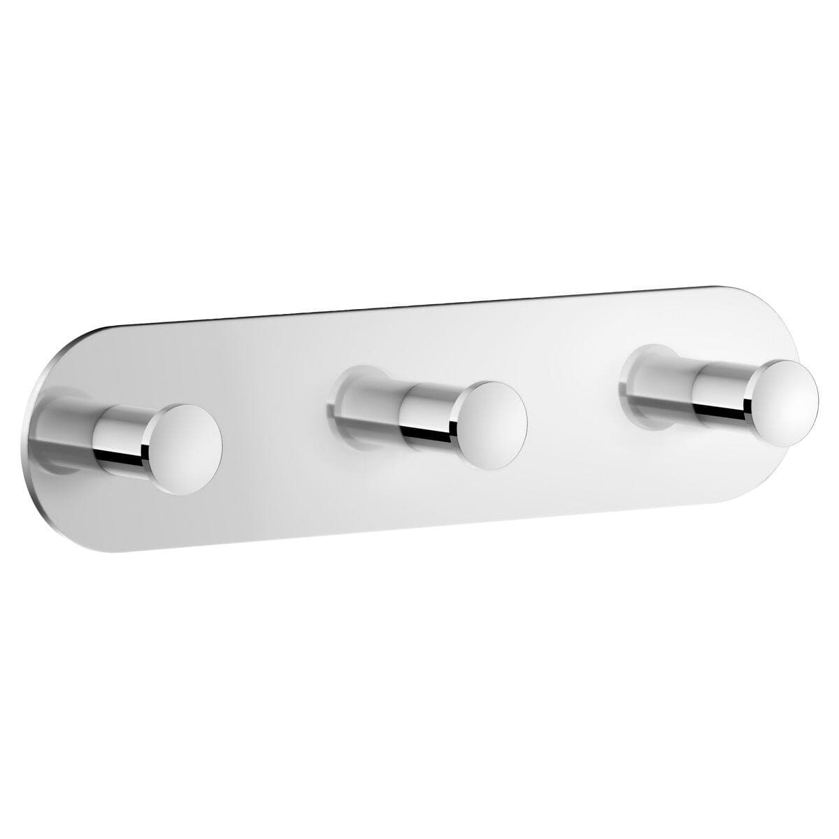 Smedbo DOT selvklebende baderomskrok, trippelkrok