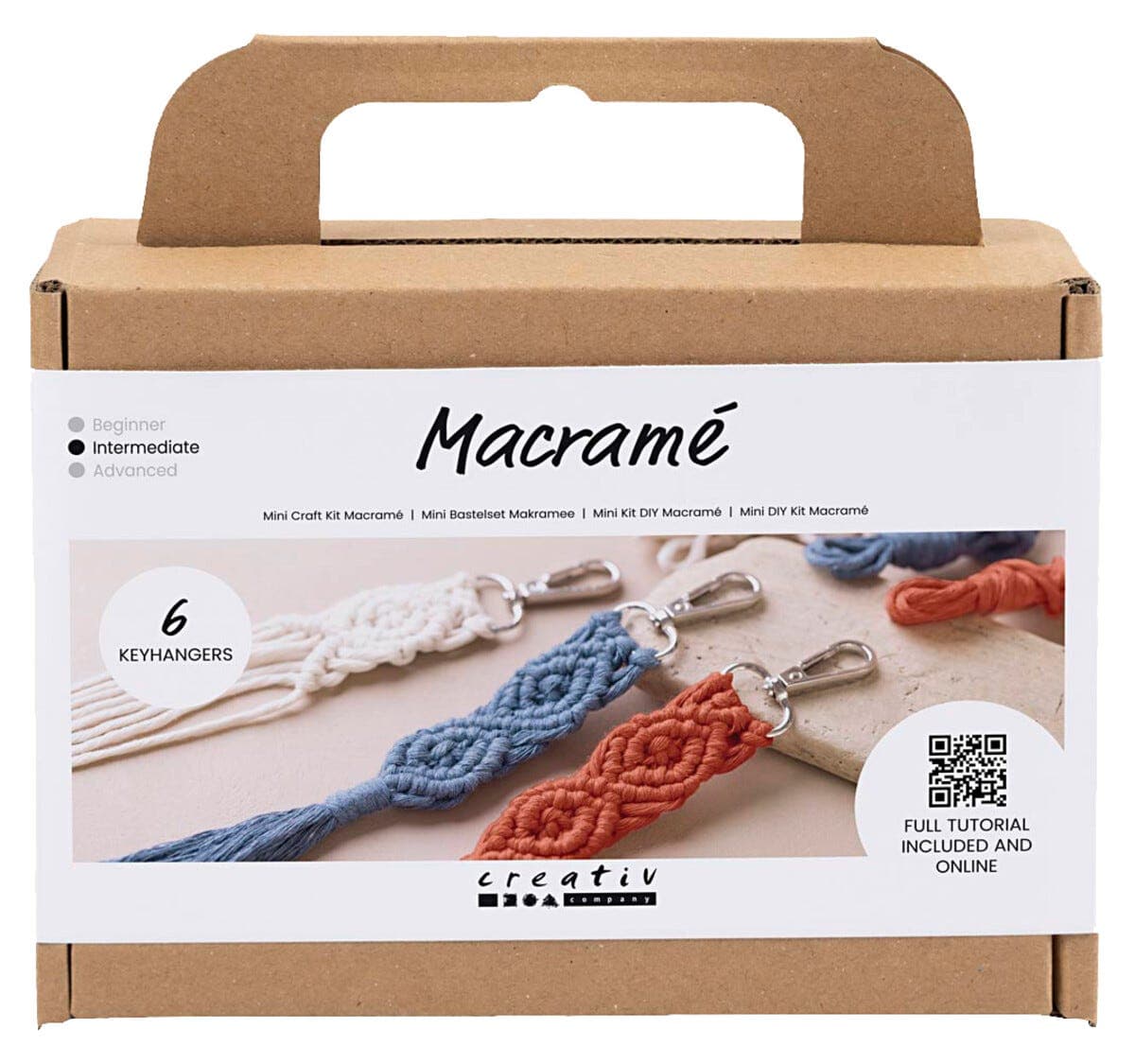 Creativ Company Mini DIY Kit nøkkelringer i makramé