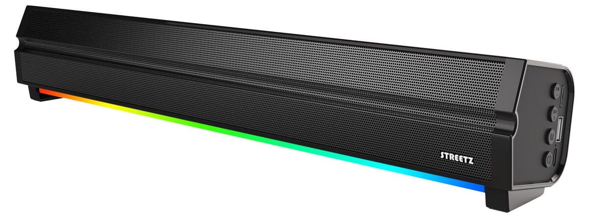 Streetz SB100 lydplanke med Bluetooth og RGB, oppladbar