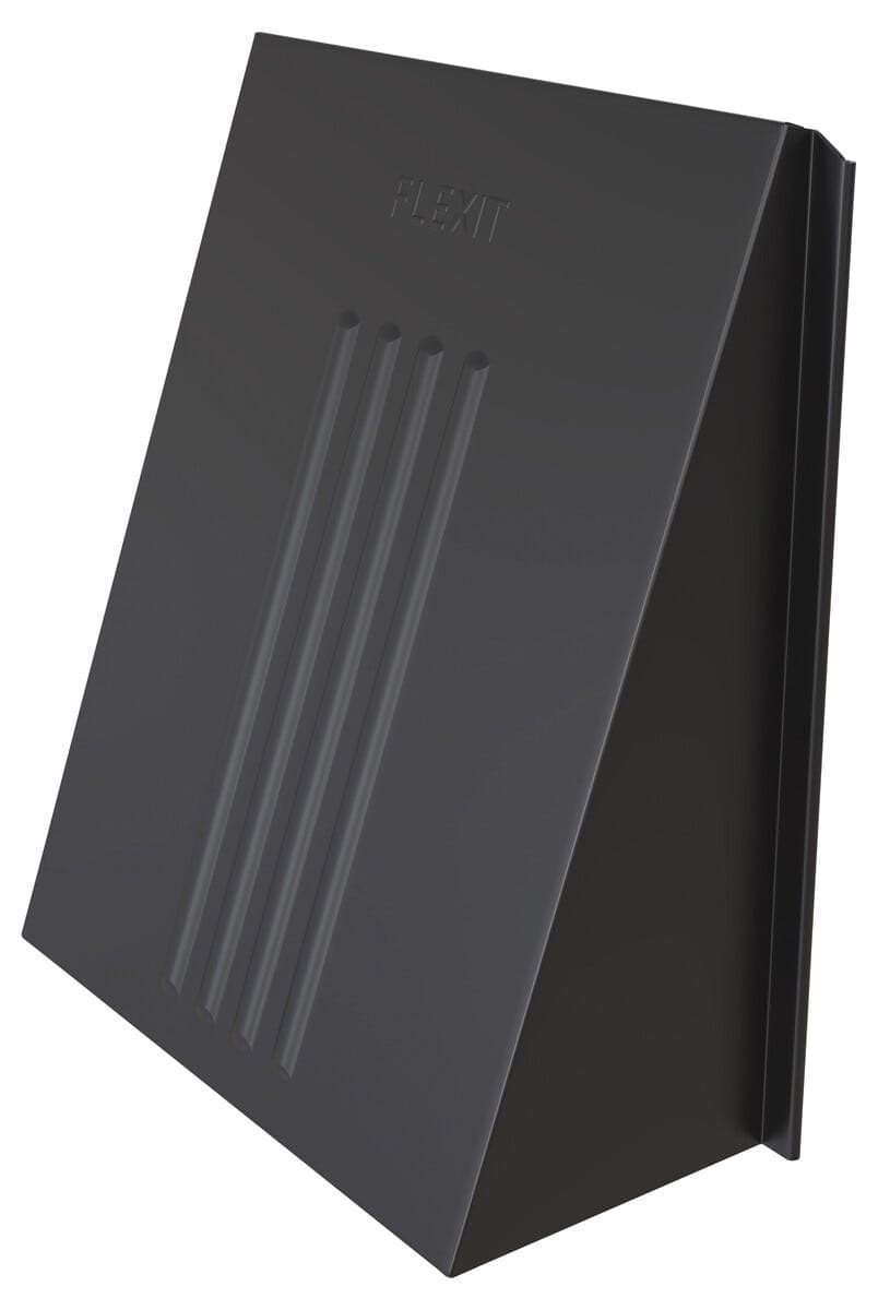 Flexit stormkappe uten ramme, 180 x 180 mm, svart