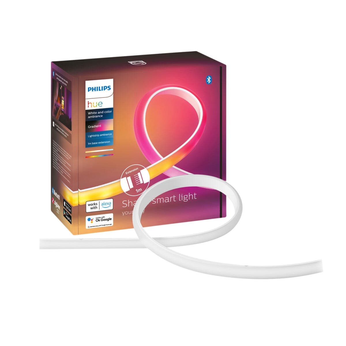 Philips Hue WCA Gradient Lightstrip til forlenging, 1 m