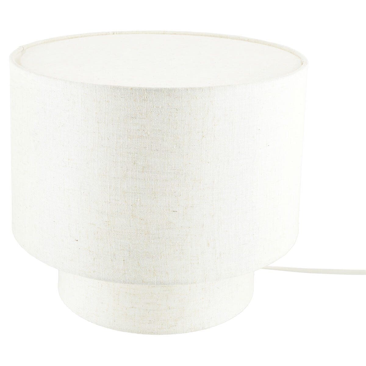 Northlight Didrik bordlampe mini, lin og metall 25,5 cm