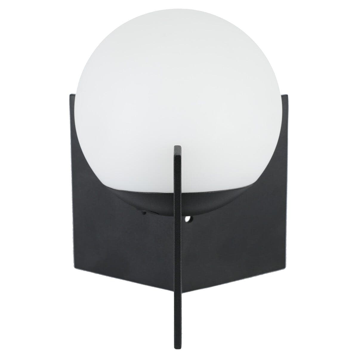 Jack oppladbar bordlampe i metall, svart/hvit, Northlight