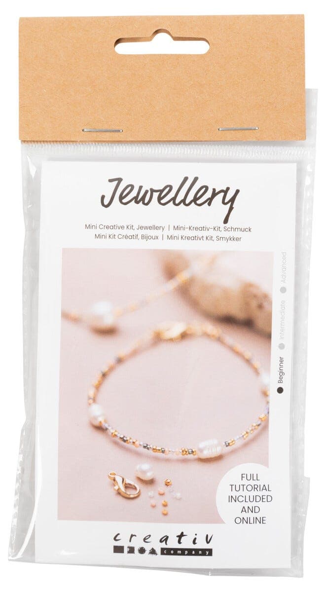 Mini hobbysett smykker, lag egne armbånd og halskjeder