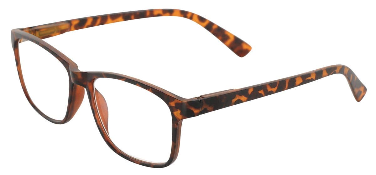 Blålys lesebriller, brun